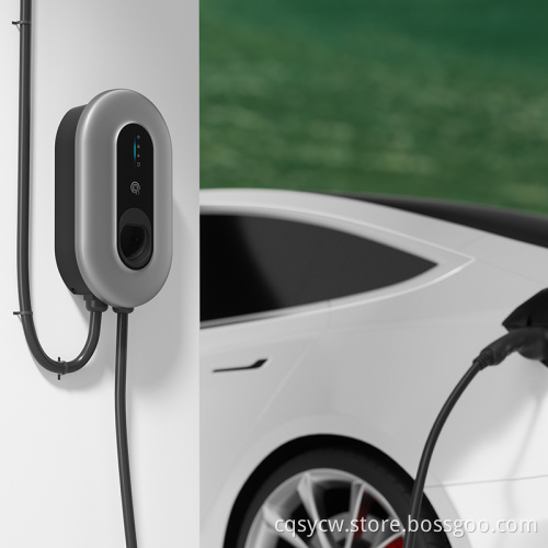 تصميم جديد 22 كيلو وات 32A محطة شاحن السيارات الكهربائية 3 مرحلة 2 مرحلة 2 EV شاحن الشاحن